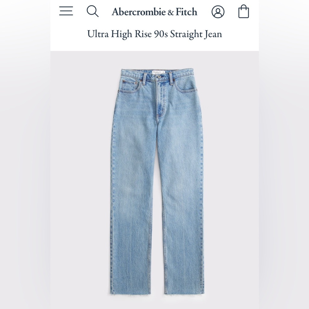 Abercrombie & Fitch Light Blue High Rise Jeans NWT